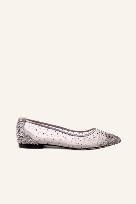 Anthracite Cinderella Bridal Slipper - MARCATELLI