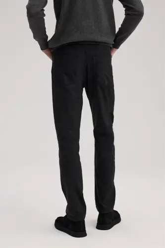 Anthracite Comfort Fit Canvas Pants - 4