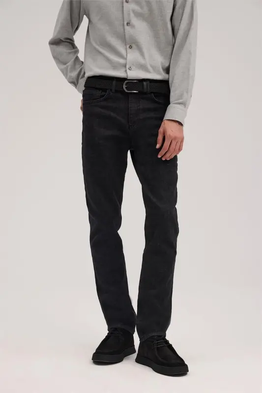 Anthracite Comfort Fit Cotton Jean Jacket - JAKAMEN