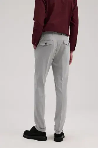 Anthracite Comfort Fit Double Leg Fabric Pants - 4