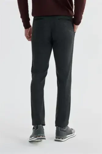 Anthracite Comfort Fit Elastic Waist Side Pocket Jogger Pant - 4