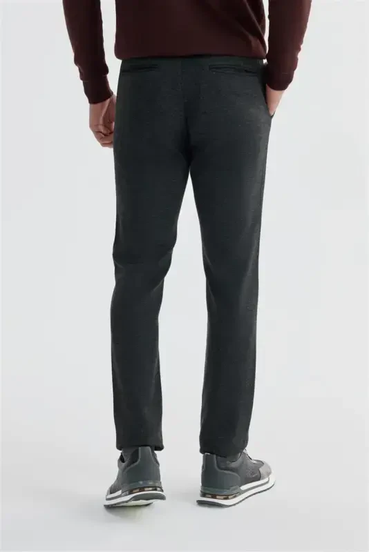 Anthracite Comfort Fit Elastic Waist Side Pocket Jogger Pant - 4