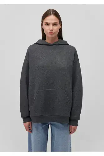 Anthracite Hooded Sweatshirt 1S10186-87829 - 3