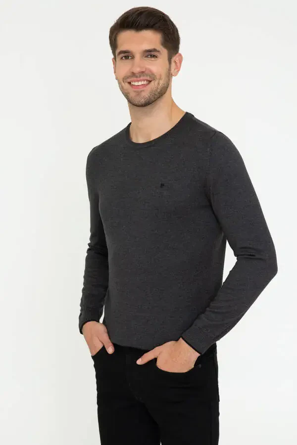 Anthracite Melange Men's Sweater - 3