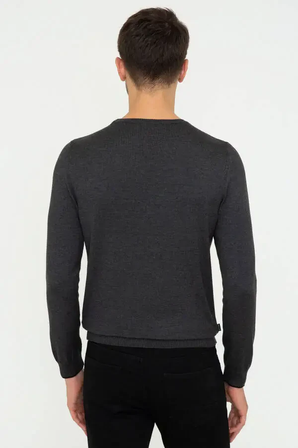 Anthracite Melange Men's Sweater - 4