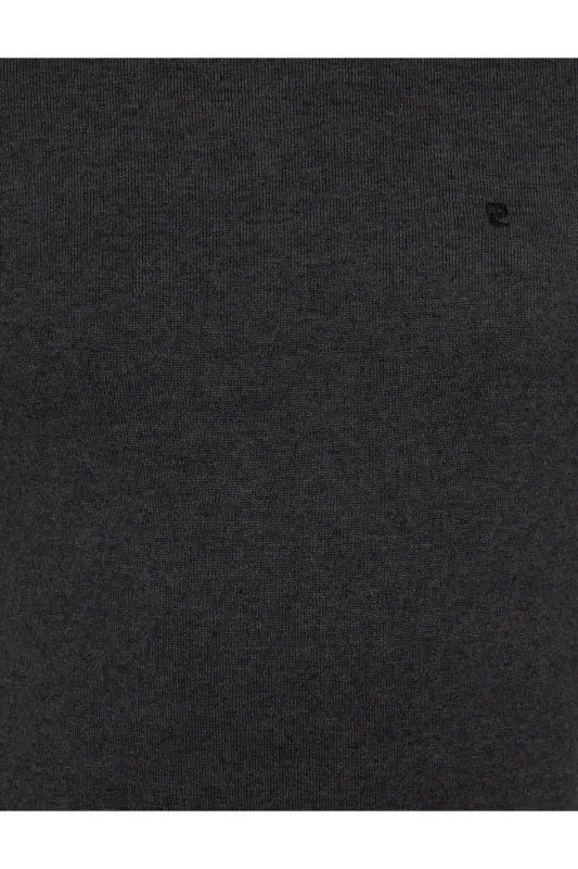 Anthracite Melange Slim Fit Crew Neck Basic Knitwear Sweater 50248582-VR081 - 142342 - 6