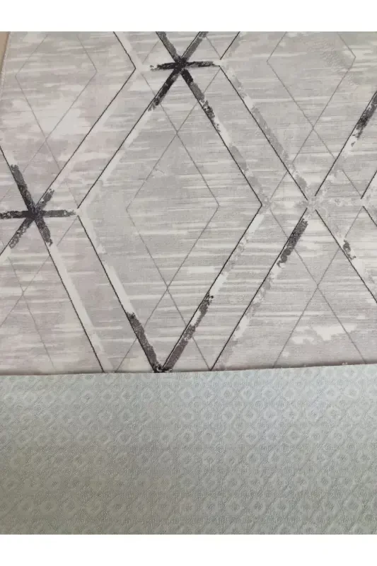 Anthracite Non-Slip Runner Rug - Washable Four Seasons Carpet | Living Room, Bathroom, Balcony, Teen Room-Black - 3