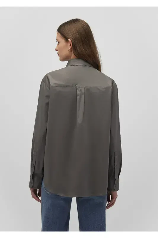 Anthracite Shirt Loose Fit / Relaxed Fit 121094 - 4