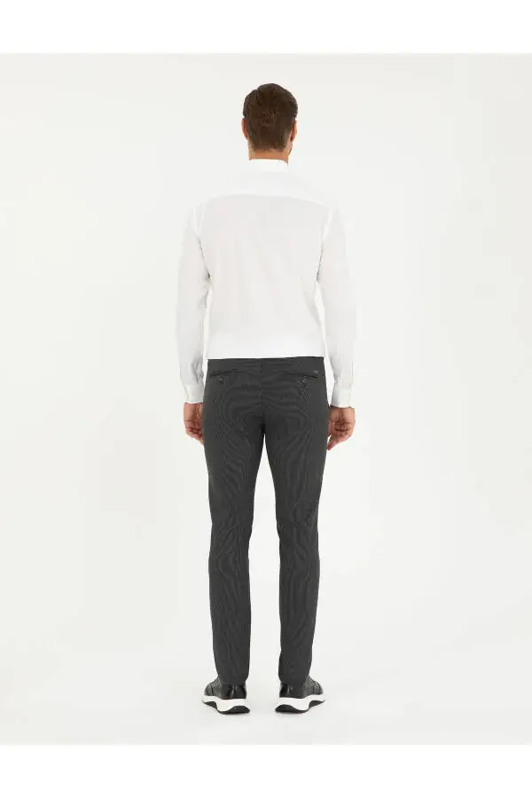 Anthracite Slim Fit Canvas Trousers - 4