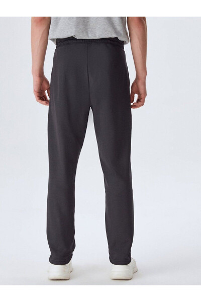 Anthracite Sweatpants with Elastic Waistband - 4
