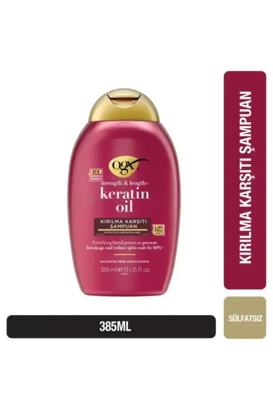 Anti-Breakage Keratin Oil Sulfate-Free Shampoo 385 ml - OGX