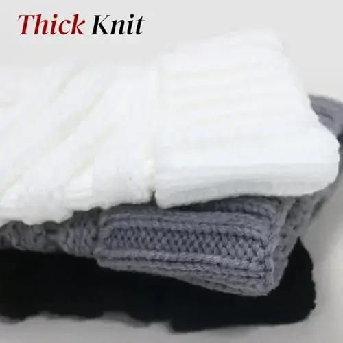 ANTI-REBOUNDUMBRE Winter Hats for Women Warm Beanies Soft Cable Knit Beanie for Women Skull Cap - 5