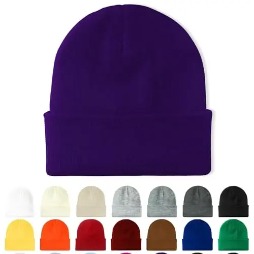 ANTI-REBOUNDUMBRE Winter Hats for Women Warm Beanies Soft Cable Knit Beanie for Women Skull Cap 