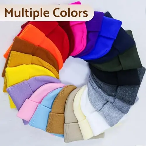 ANTI-REBOUNDUMBRE Winter Hats for Women Warm Beanies Soft Cable Knit Beanie for Women Skull Cap - 6