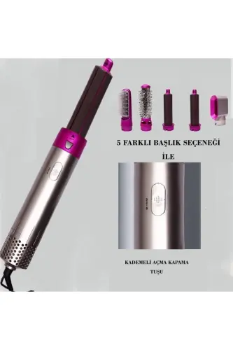 Dp-36 5 Başlıklı Saç Şekillendirici Seti - Gri - 3