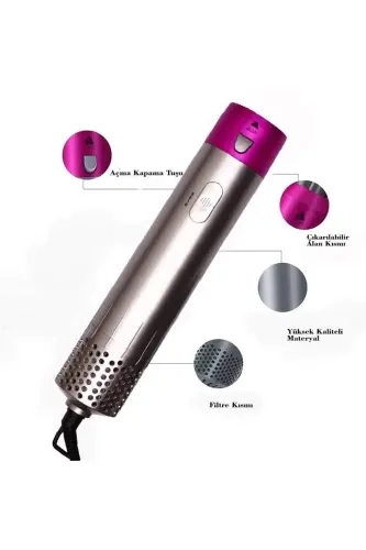 Dp-36 5 Başlıklı Saç Şekillendirici Seti - Gri - 4
