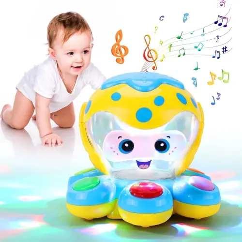 ANTIC DUCK Toddler Toys, Baby Toys 6-12 Months, Baby Learn Walk Party Crawling Toys, Baby Toys for 12-24 Months for Girls Boys Gifts - 1