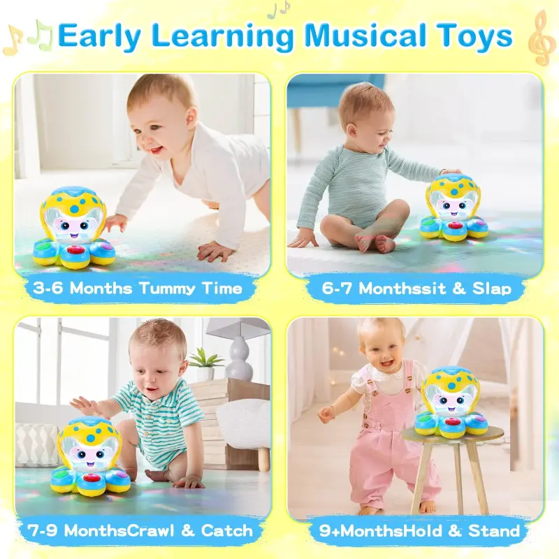 ANTIC DUCK Toddler Toys, Baby Toys 6-12 Months, Baby Learn Walk Party Crawling Toys, Baby Toys for 12-24 Months for Girls Boys Gifts - 2