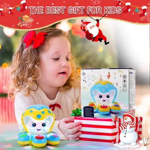 ANTIC DUCK Toddler Toys, Baby Toys 6-12 Months, Baby Learn Walk Party Crawling Toys, Baby Toys for 12-24 Months for Girls Boys Gifts - 4