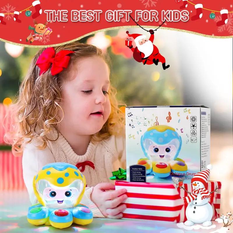 ANTIC DUCK Toddler Toys, Baby Toys 6-12 Months, Baby Learn Walk Party Crawling Toys, Baby Toys for 12-24 Months for Girls Boys Gifts - 4