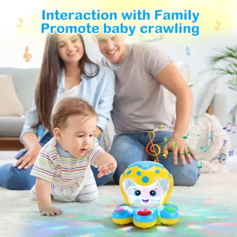 ANTIC DUCK Toddler Toys, Baby Toys 6-12 Months, Baby Learn Walk Party Crawling Toys, Baby Toys for 12-24 Months for Girls Boys Gifts - 5