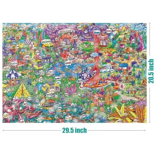 Antelope - 1000 Piece Puzzle for Adults, Cat Campsite Jigsaw Puzzles 1000 Pieces, High Resolution, Matte Finish, Smooth Edging, No Dust Creative Artistic Puzzle - 2