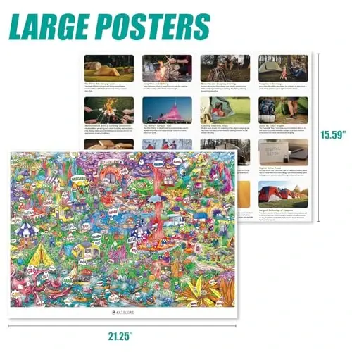 Antelope - 1000 Piece Puzzle for Adults, Cat Campsite Jigsaw Puzzles 1000 Pieces, High Resolution, Matte Finish, Smooth Edging, No Dust Creative Artistic Puzzle - 3