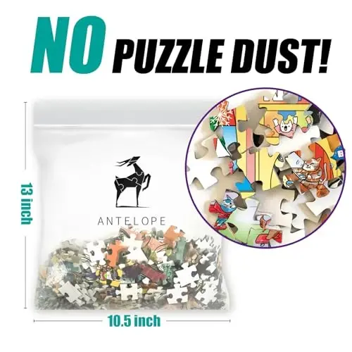 Antelope - 1000 Piece Puzzle for Adults, Time Square Adventure Jigsaw Puzzles 1000 Pieces, High Resolution, Matte Finish, Smooth Edging, No Dust Creative Artistic Puzzle - 5