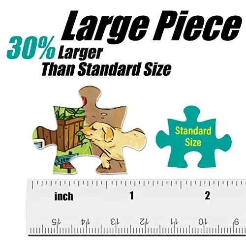 Antelope - 500 Piece Large Format Jigsaw Puzzle for Adults, Dog Park Jigsaw Puzzles 500 Pieces, Large Pieces, No Dust Puzzles for Senior Citizen, 500 PC, Non-Glare Finish, Interlock Smoothly - ANTELOPE (1)