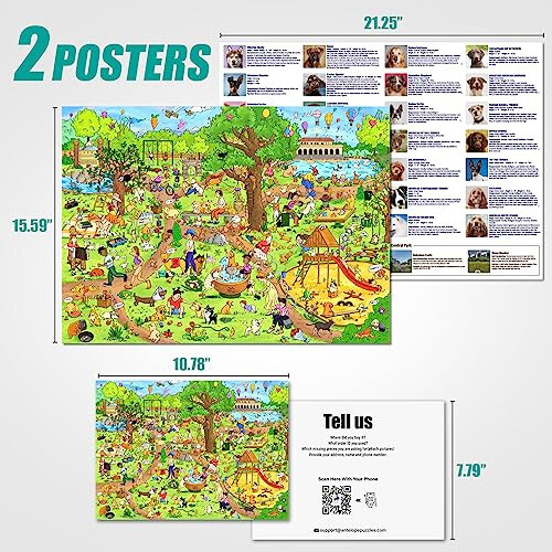 Antelope - 1000 Piece Puzzle for Adults, Dog Park Jigsaw Puzzles 1000 Pieces - 1000 Pieces High Resolution, Matte Finish, Smooth Edging, No Dust Leisure Animal Puzzle - 4