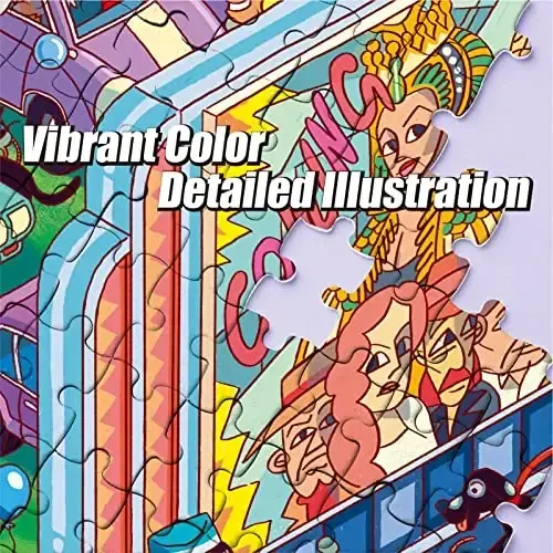 Antilopa - Kattalar uchun 1000 qismli boshqotirma, Drive-in Movie Jigsaw Puzzles 1000 Pieces - 1000 Pieces Yuqori aniqlik, mat qoplama, silliq qirralar, changsiz boshqotirma - 6