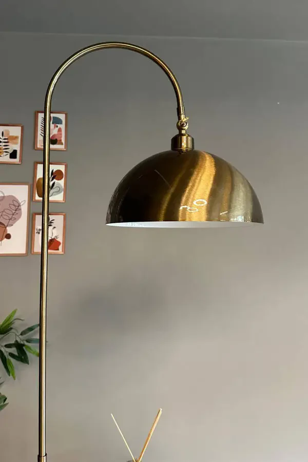 Antique Floor Lamp with Adjustable Head Modern Decorative Metal Living Room Study Room Floor Lamp - 3