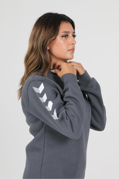 Antracite cotton sweatshirt. - 5