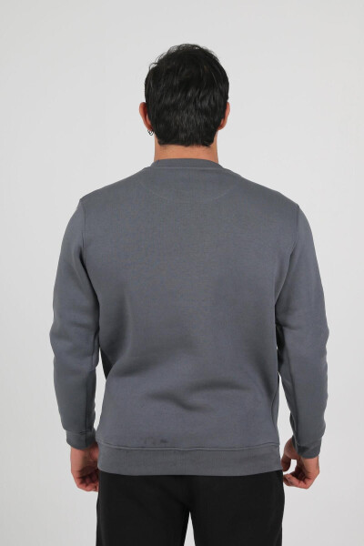 Antracite cotton sweatshirt. - 6