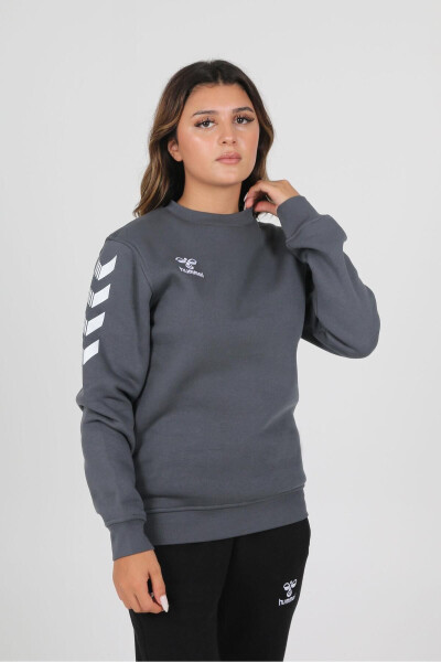 Antracite cotton sweatshirt. - 7