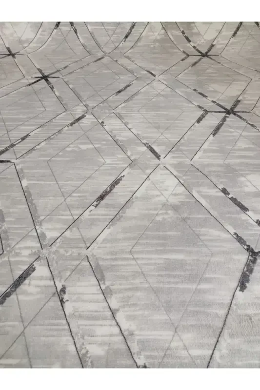 Антрацитовый нескользящий коврик - Всесезонный моющийся ковер | Для гостиной, ванной, балкона, молодежной комнаты - Черный - 2