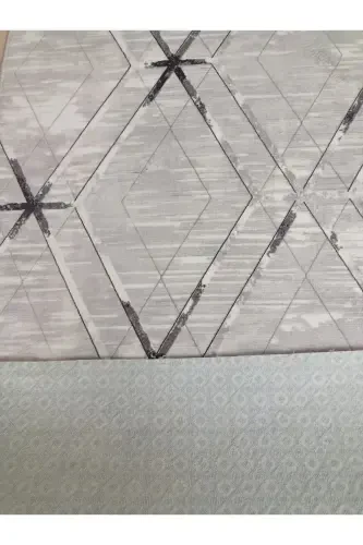 Антрацитовый нескользящий коврик - Всесезонный моющийся ковер | Для гостиной, ванной, балкона, молодежной комнаты - Черный - 3