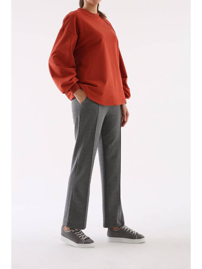 Антрацитовый спортивный костюм с карманами - Антрацитовый - 3