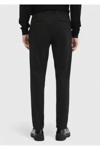 Antrasit Çizgili Örme Jogging Fit Casual Pantolon-Antrasit - RAMSEY (1)