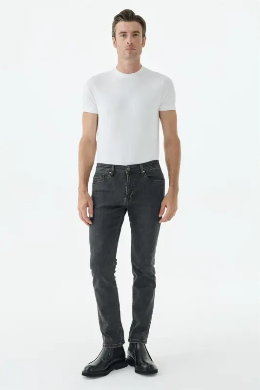 Antrasit Comfort Fit Kot Pantolon - 1
