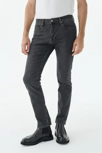 Antrasit Comfort Fit Kot Pantolon - JAKAMEN (1)
