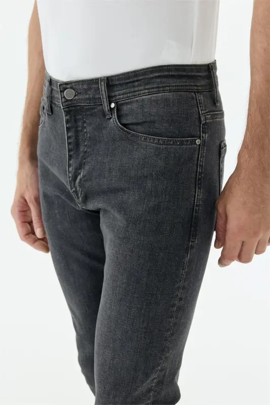 Antrasit Comfort Fit Kot Pantolon - 3