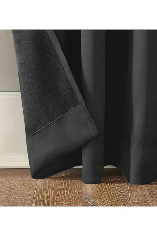 Antrasit Gri Termal Işık Geçirmez Blackout Karartma Güneşlik Perde (EN X BOY)-Antrasit Gri - 5