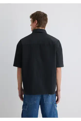 Antrasit Ko'ylak Oversize / Keng Kesim 0211545-700 - 6