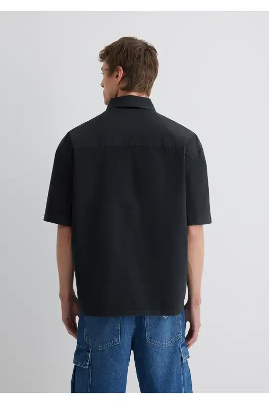 Antrasit Ko'ylak Oversize / Keng Kesim 0211545-700 - 6