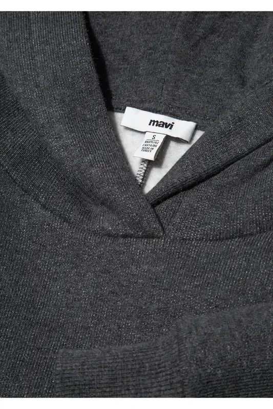 Antrasit Rangli Kaputli Ko'ylak 1S10186-87829 - 6