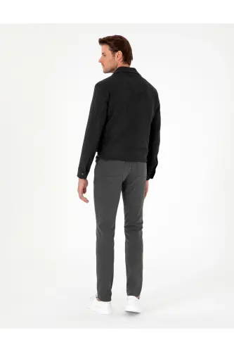Antrasit Slim Fit Kanvas Pantolon 50295933-VR006 - Antrasit - 4