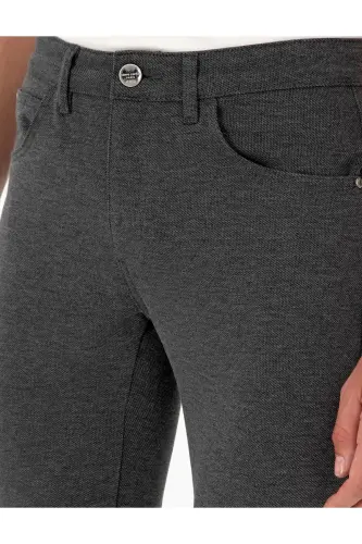Antrasit Slim Fit Kanvas Pantolon 50295933-VR006 - Antrasit - 5