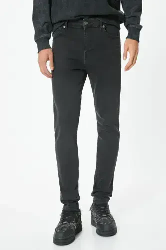 Antratsit Erkak Jeans 5WAM40161ND-ANTRASIT - 3