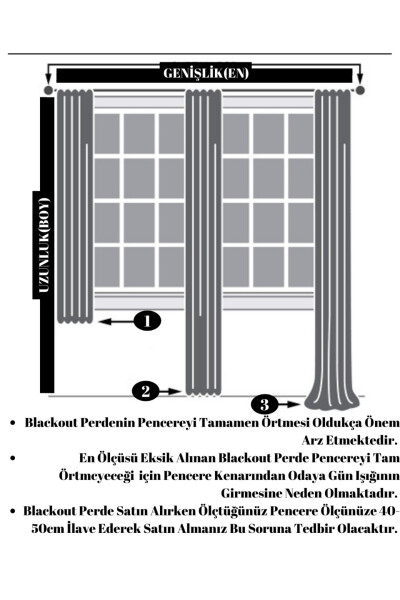 Antratsit qoraytma %100 Blackout tekis tikuv fon pardalari - 9